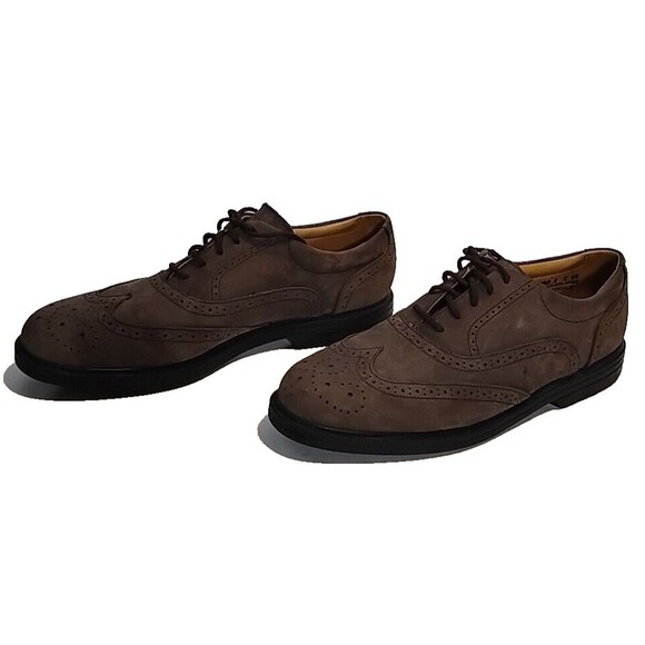 GH Bass Men\'s Leather Wingtip Oxford Dress Shoes Taupe Size 11.5M Style 6240 main image 5